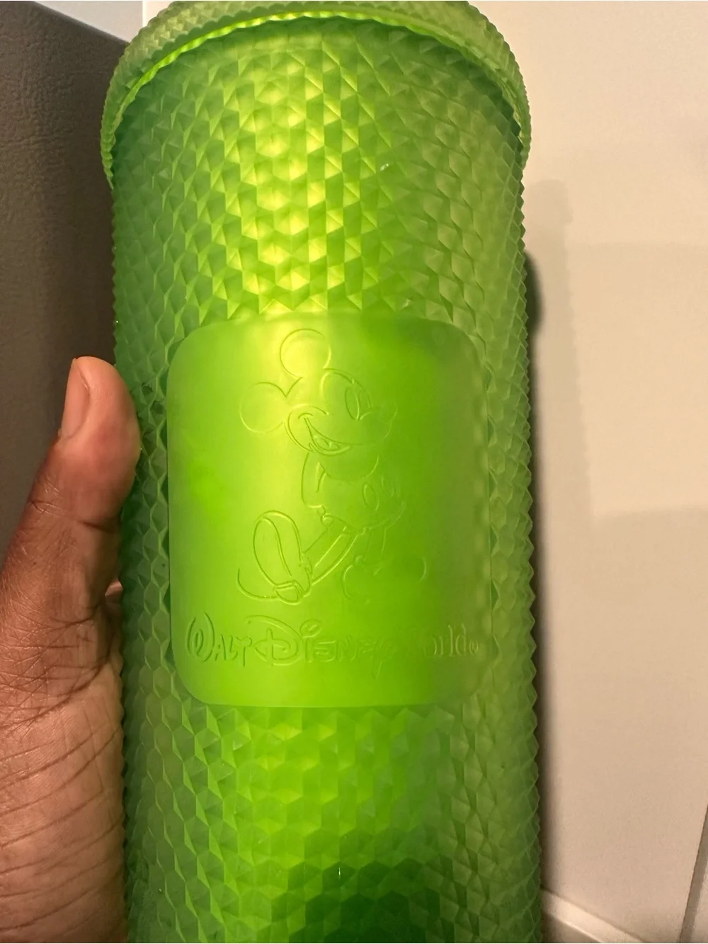 Green Walt Disney World Studded Starbucks cup. 24 oz.